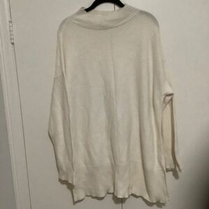 Ivory Long Sleeve Turtleneck Sweater Size 2X
